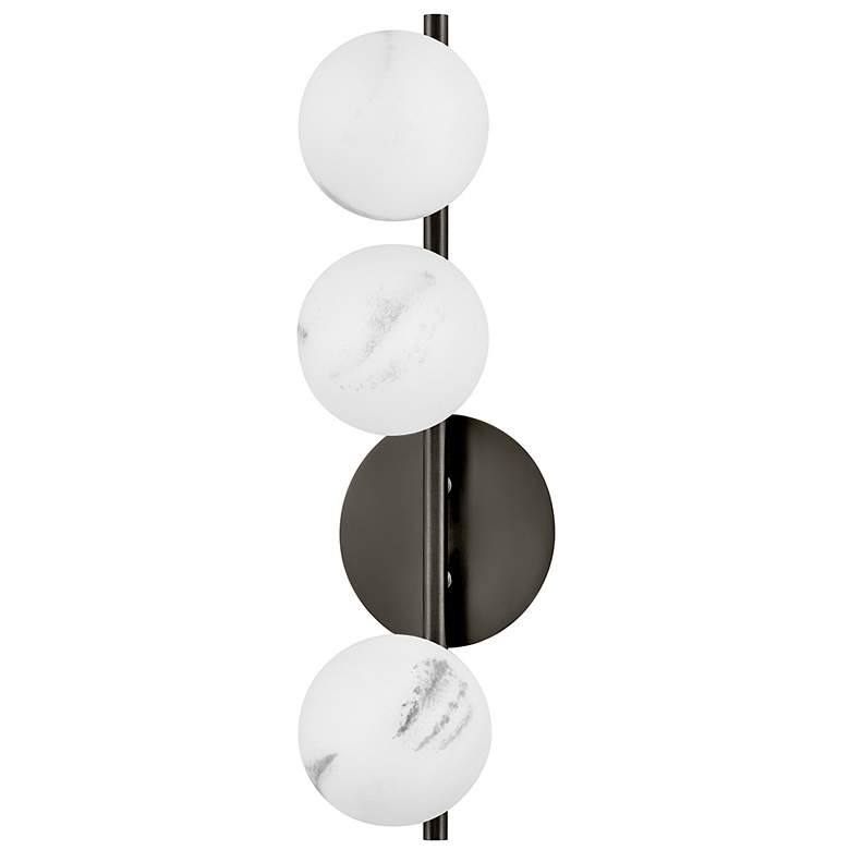 Image 2 Fredrick Ramond Interior Selene Large Three Light Sconce 6" Black Oxid more views