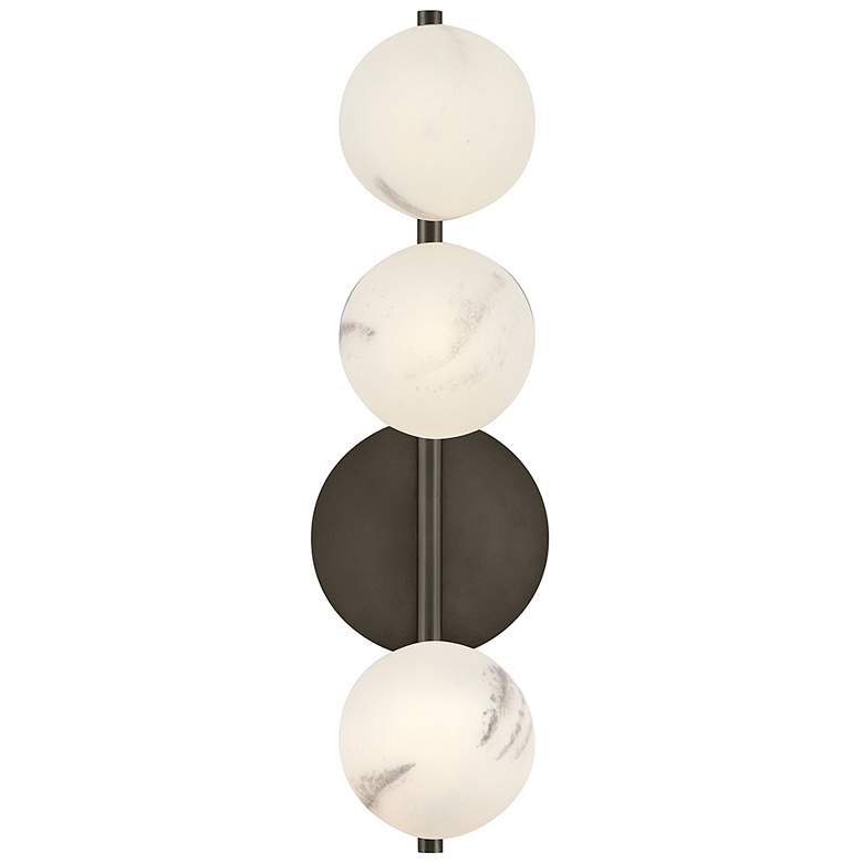 Image 6 Fredrick Ramond Interior Selene Large Three Light Sconce 6" Black Oxid more views