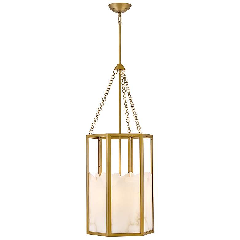 Image 1 Fredrick Ramond Interior Veleta Medium Chandelier 22" Lacquered Brass