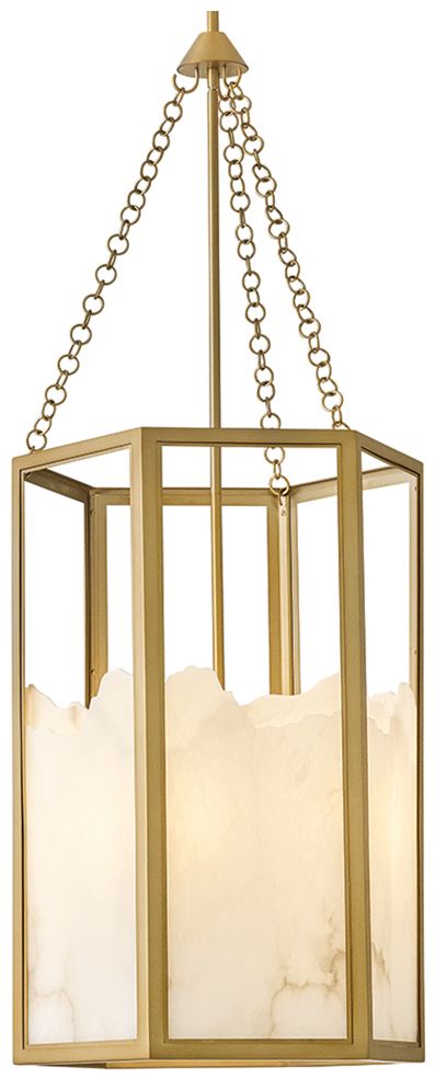 Fredrick Ramond Interior Veleta Medium Chandelier 22" Lacquered Brass