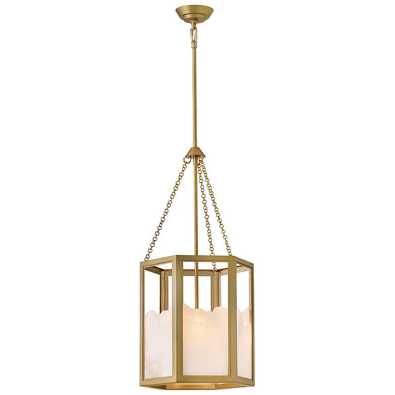 Image 1 Fredrick Ramond Interior Veleta Medium Pendant 15" Lacquered Brass