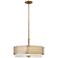 Fredrick Ramond Jules 21"W Oblongs Gold Drum Pendant Light