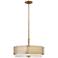 Fredrick Ramond Jules 21"W Oblongs Gold Drum Pendant Light