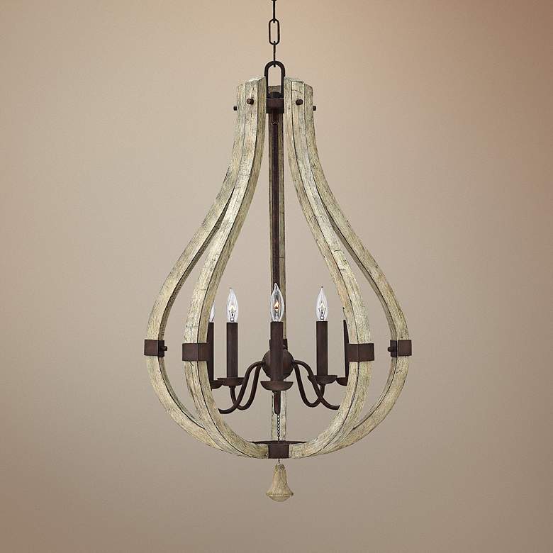 Image 1 Fredrick Ramond Middlefield 20" Wide Rustic Chandelier