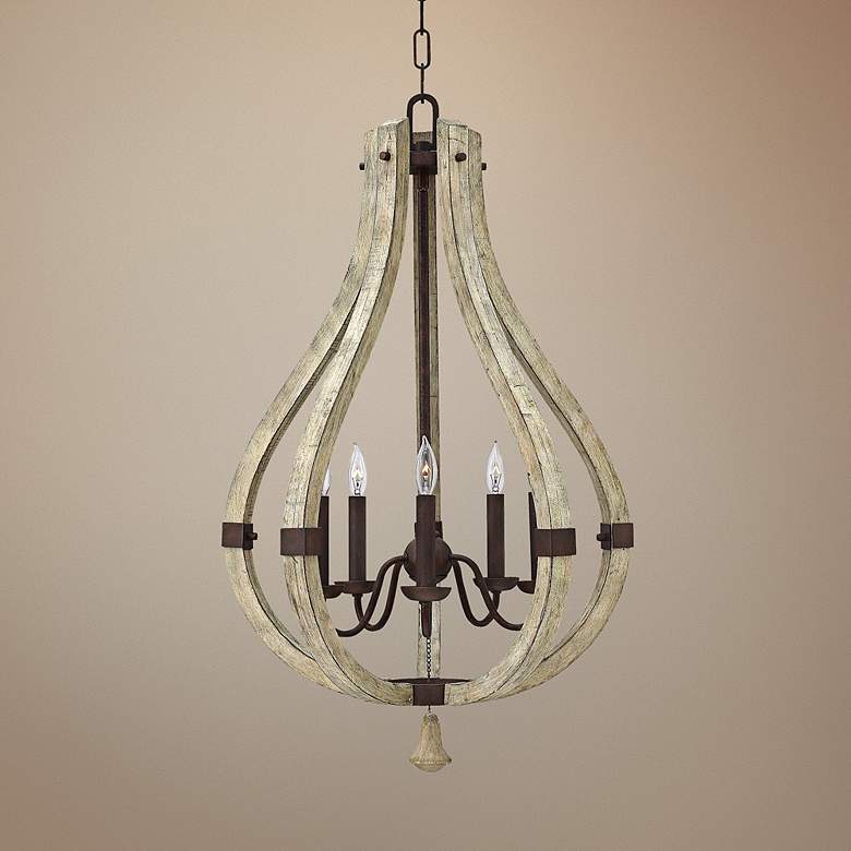 Image 1 Fredrick Ramond Middlefield 20 inch Wide Rustic Chandelier