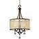 Fredrick Ramond Mime 19" Wide French Bronze Chandelier