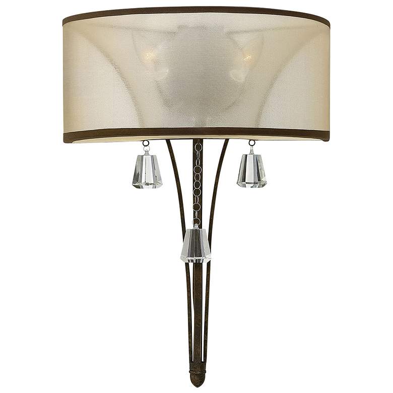 Image 1 Fredrick Ramond Mime 20 1/2" High Bronze Wall Sconce