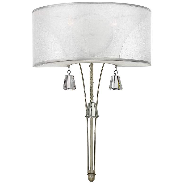 Fredrick Ramond Mime 20 1/2&quot; High Brushed Nickel Sconce