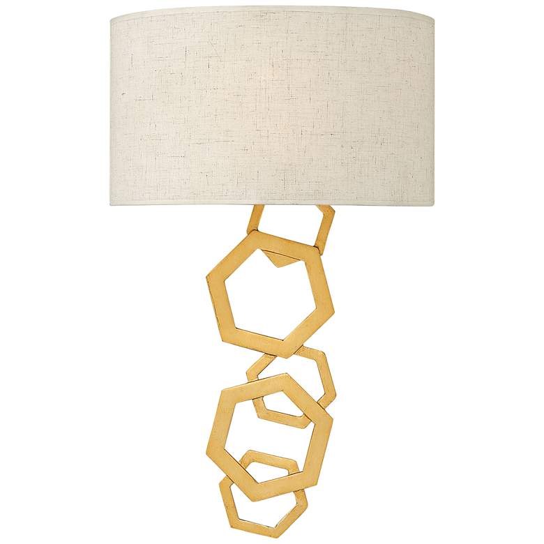 Image 1 Fredrick Ramond Moxie 19 3/4" High Sunset Gold Wall Sconce