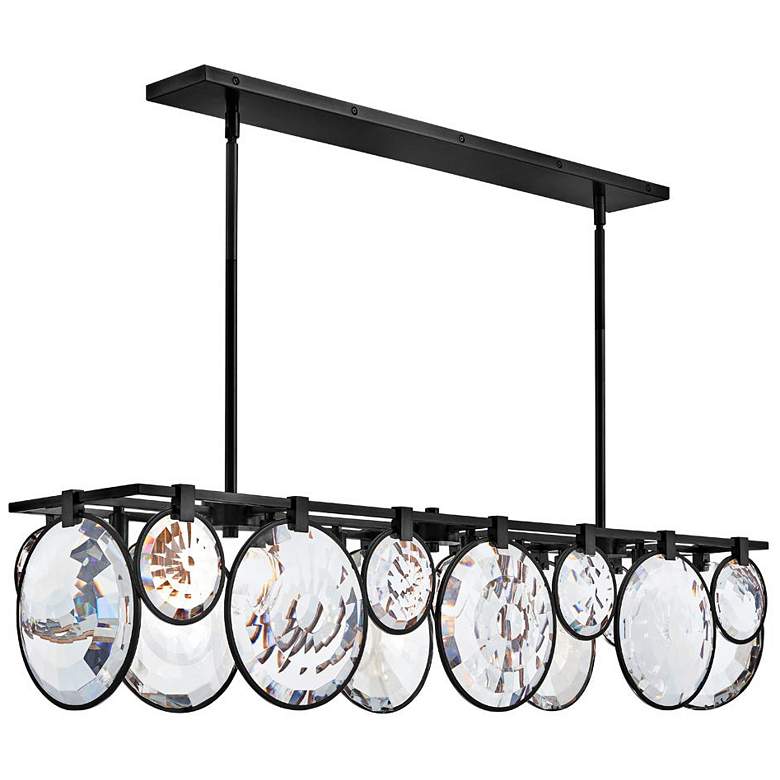 Image 1 Fredrick Ramond Nala 49 3/4" Wide Black 8-Light Chandelier
