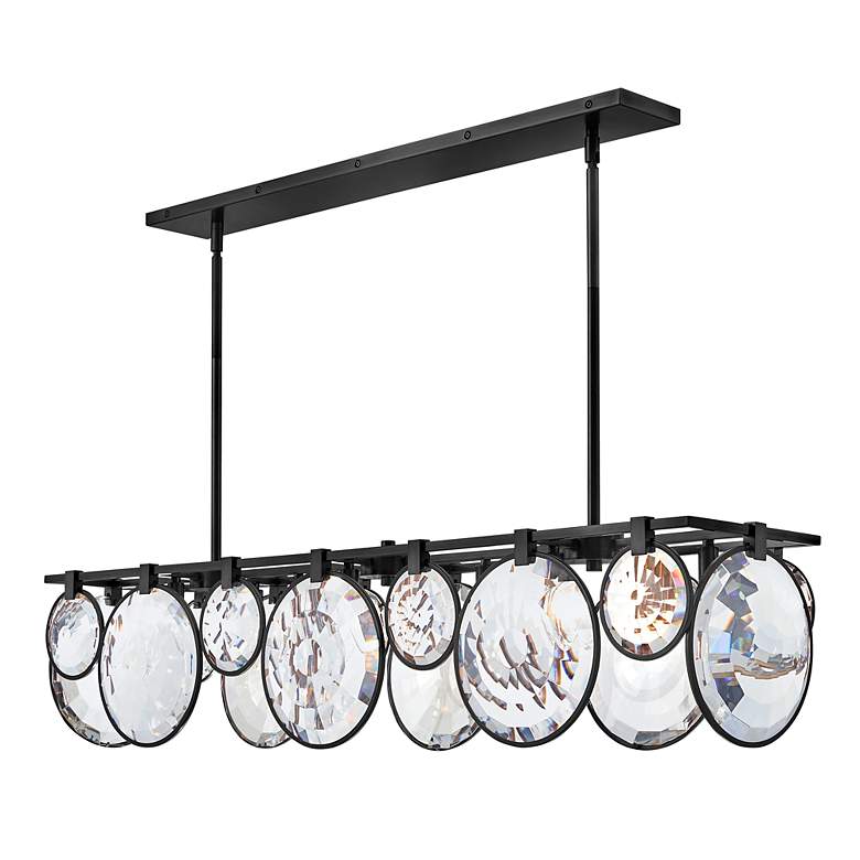 Image 2 Fredrick Ramond Nala 49 3/4" Wide Black 8-Light Chandelier more views