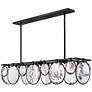 2_Fredrick Ramond Nala 49 3/4" Wide Black 8-Light Chandelier more views