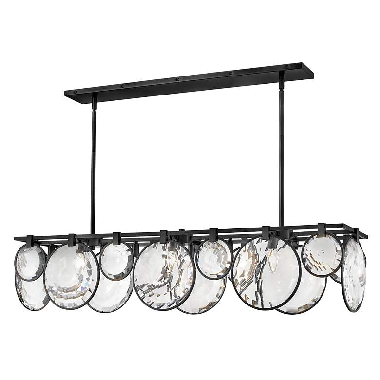 Image 4 Fredrick Ramond Nala 49 3/4" Wide Black 8-Light Chandelier more views