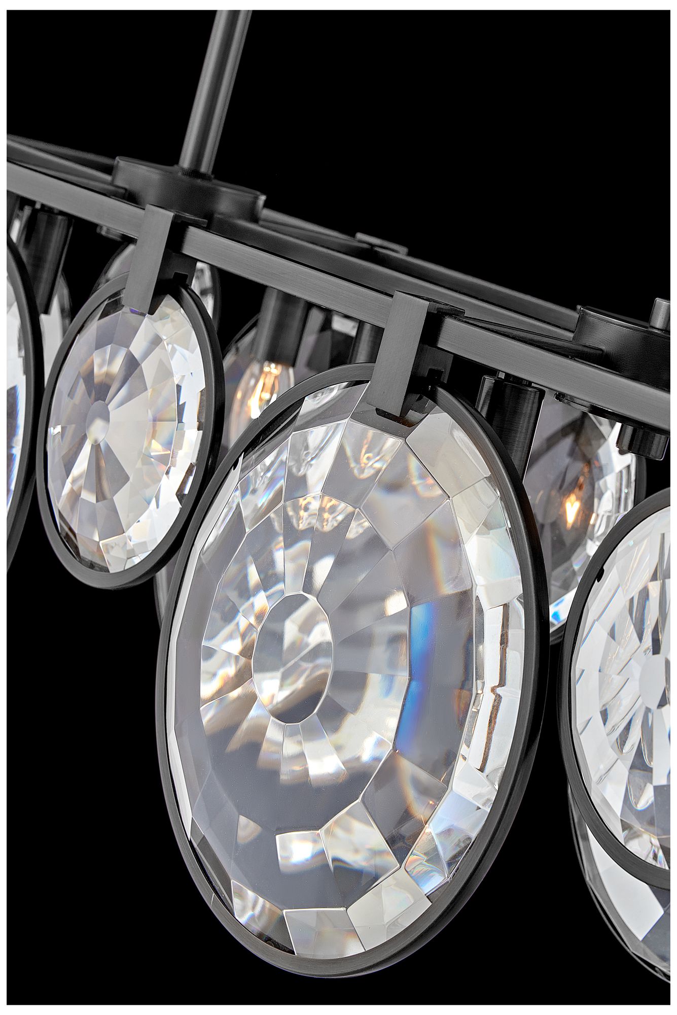 Fredrick Ramond Nala 49 3/4" Wide Black 8-Light Chandelier