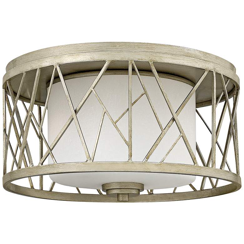 Image 1 Fredrick Ramond Nest 16 1/2"W Silver Leaf Ceiling Light