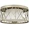 Fredrick Ramond Nest 16 1/2"W Silver Leaf Ceiling Light