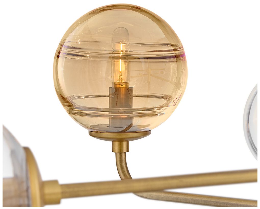 Image 4 Fredrick Ramond Oberon Large Single Tier Chandelier 48" Heritage Brass more views