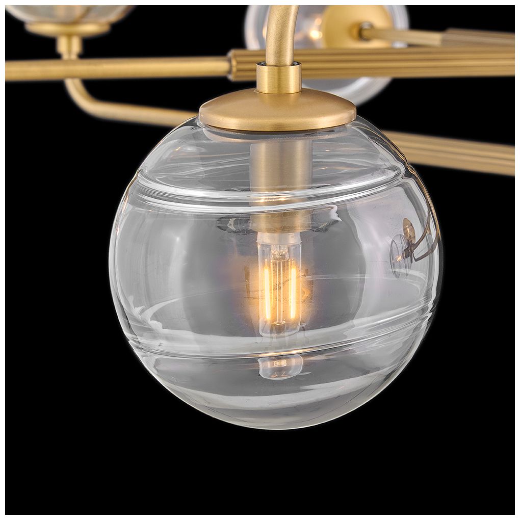 Image 6 Fredrick Ramond Oberon Large Single Tier Chandelier 48" Heritage Brass more views