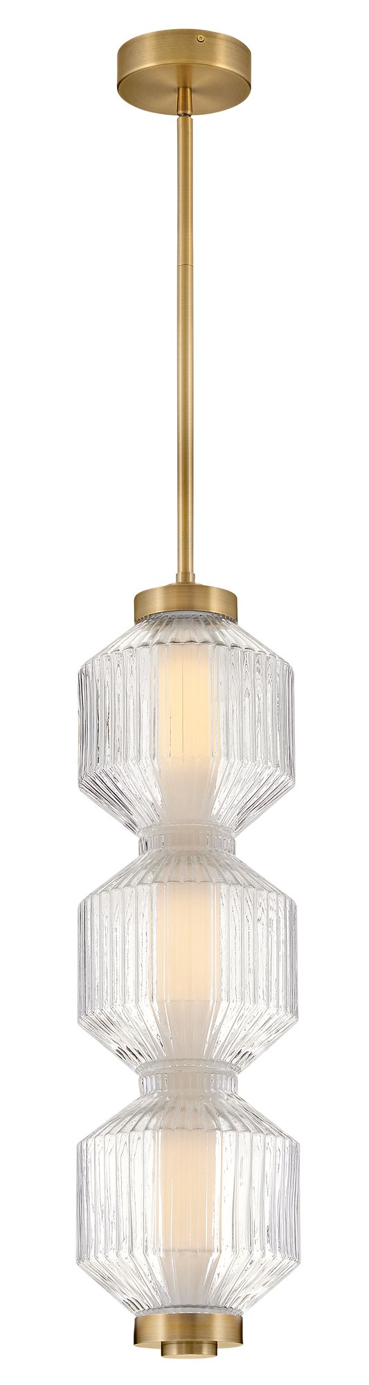 Image 6 Fredrick Ramond Pendant Reign Small LED Convertible 28.5" Lacquered Brass more views