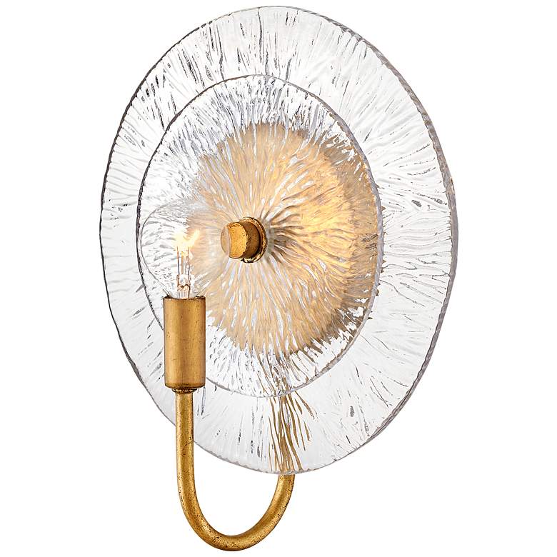 Image 3 Fredrick Ramond Rene Medium Single Light Sconce 10" Distressed Brass more views