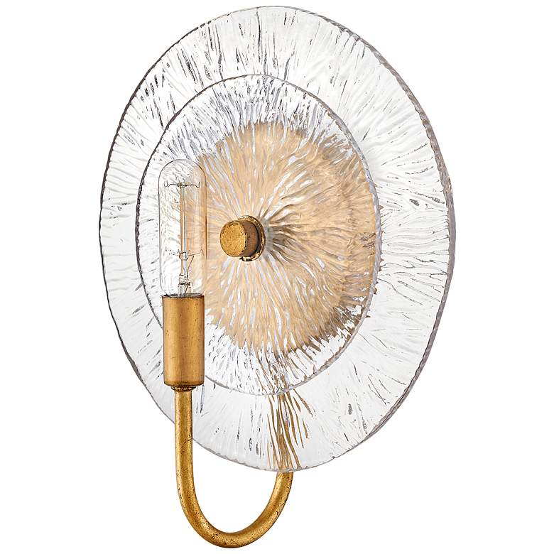 Image 4 Fredrick Ramond Rene Medium Single Light Sconce 10" Distressed Brass more views