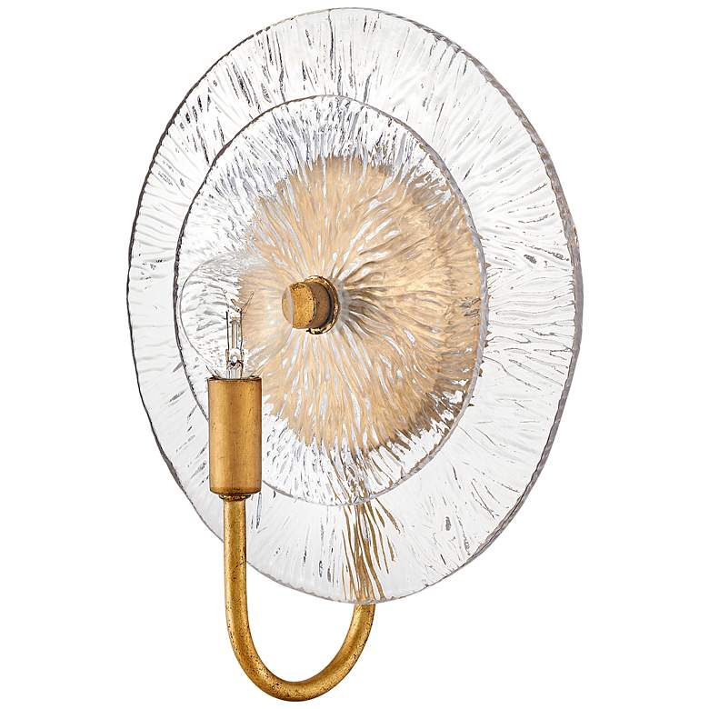 Image 5 Fredrick Ramond Rene Medium Single Light Sconce 10" Distressed Brass more views