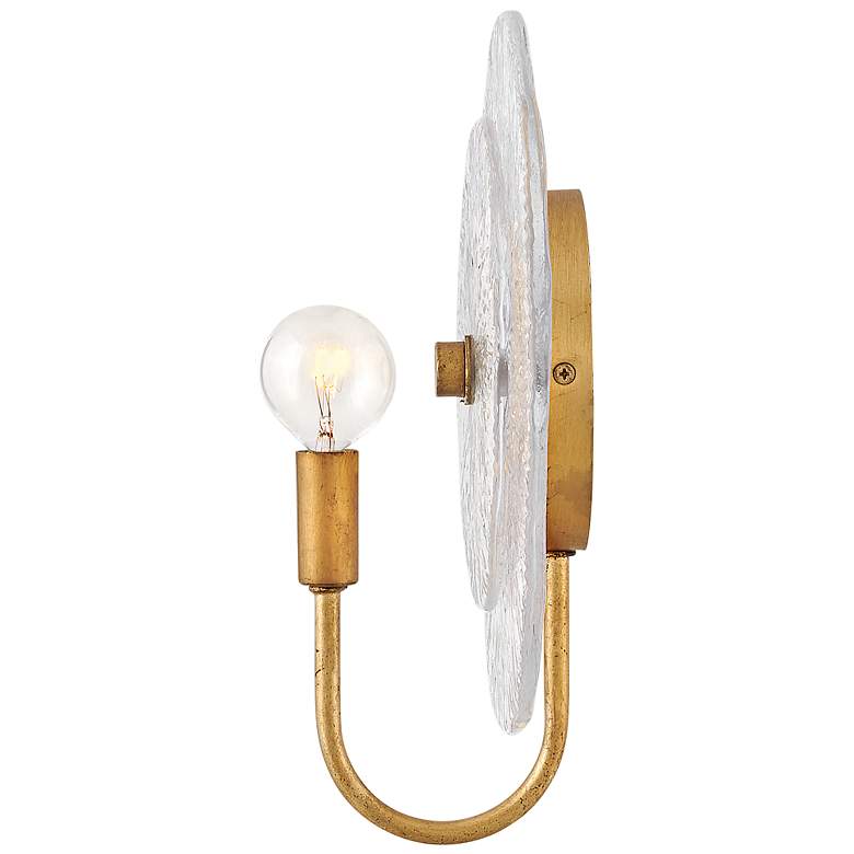 Image 7 Fredrick Ramond Rene Medium Single Light Sconce 10" Distressed Brass more views