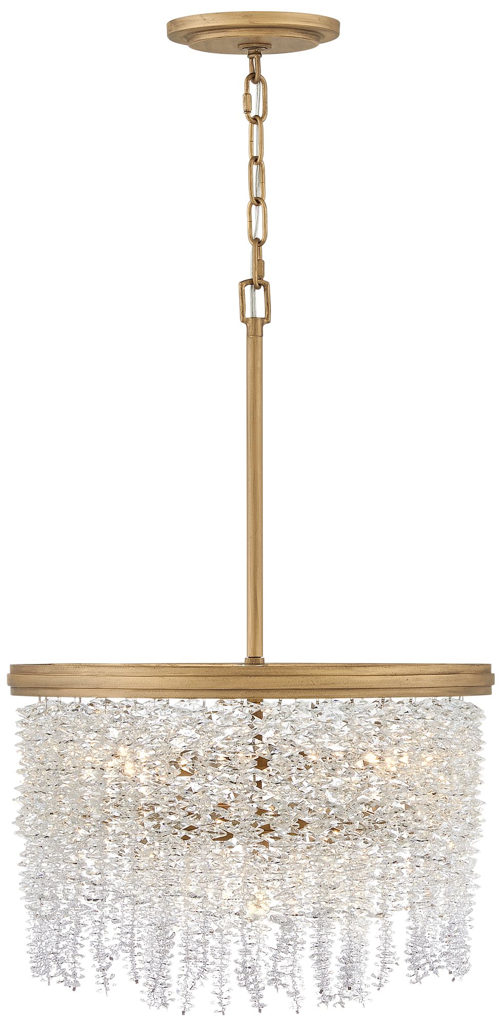 Image 2 Fredrick Ramond Rubina Medium Convertible Semi Flush 18" Burnished Gold more views