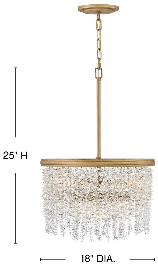 Image 3 Fredrick Ramond Rubina Medium Convertible Semi Flush 18" Burnished Gold more views