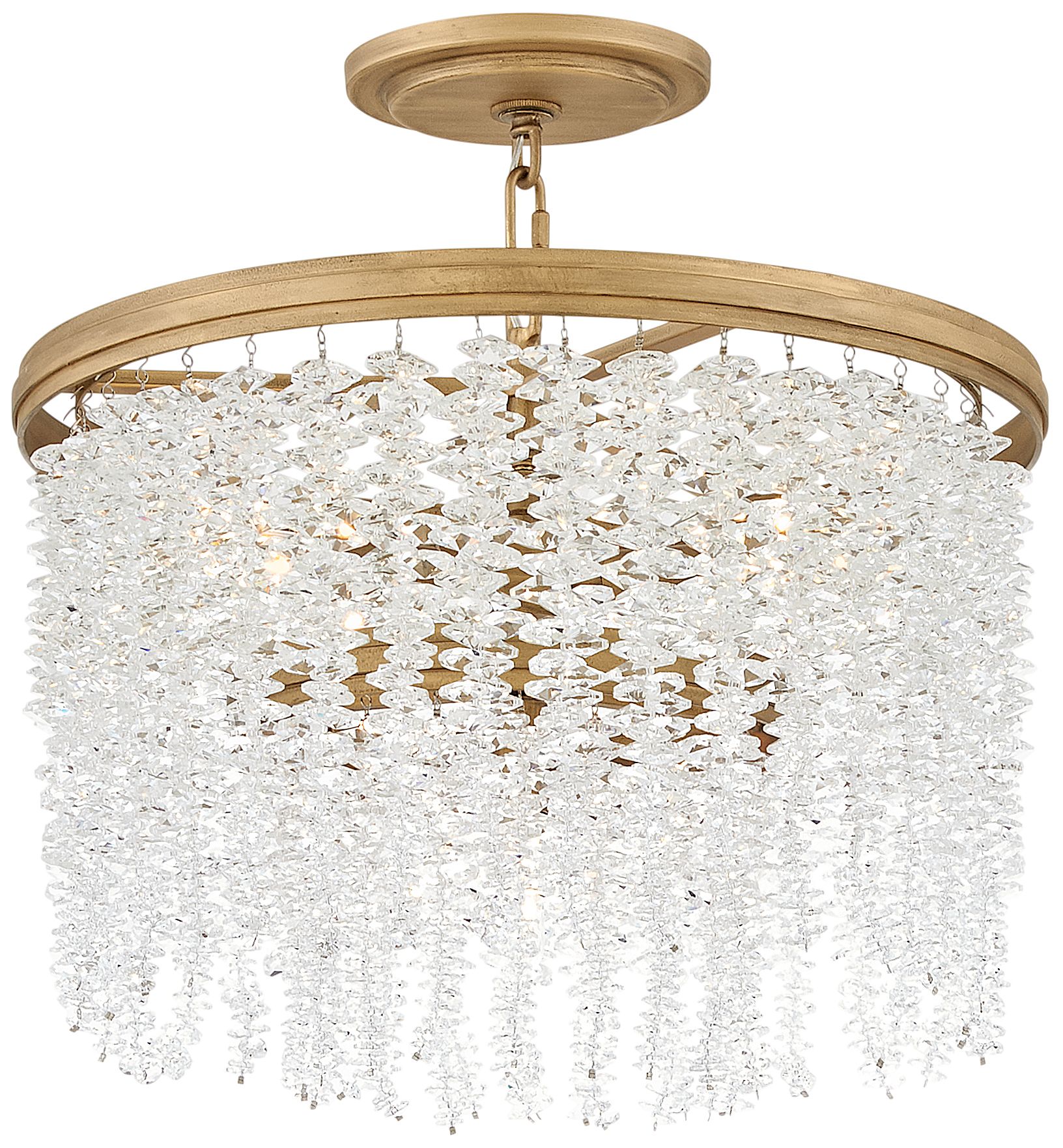 Image 7 Fredrick Ramond Rubina Medium Convertible Semi Flush 18" Burnished Gold more views