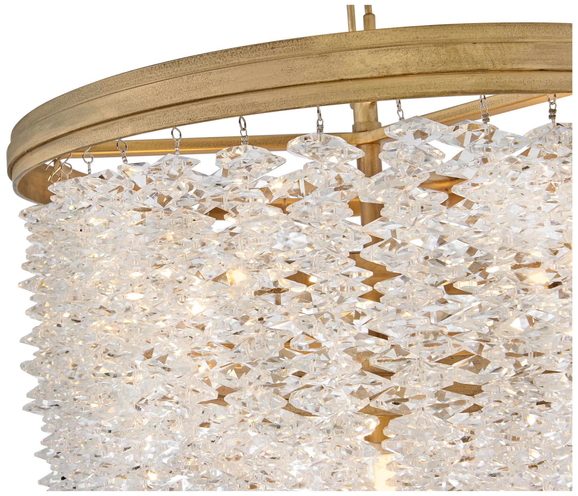 Fredrick Ramond Rubina Medium Convertible Semi Flush 18" Burnished Gold