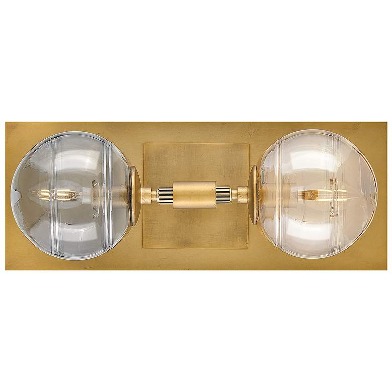 Image 7 FREDRICK RAMOND SCONCE OBERON Medium Two Light Sconce Heritage Brass more views
