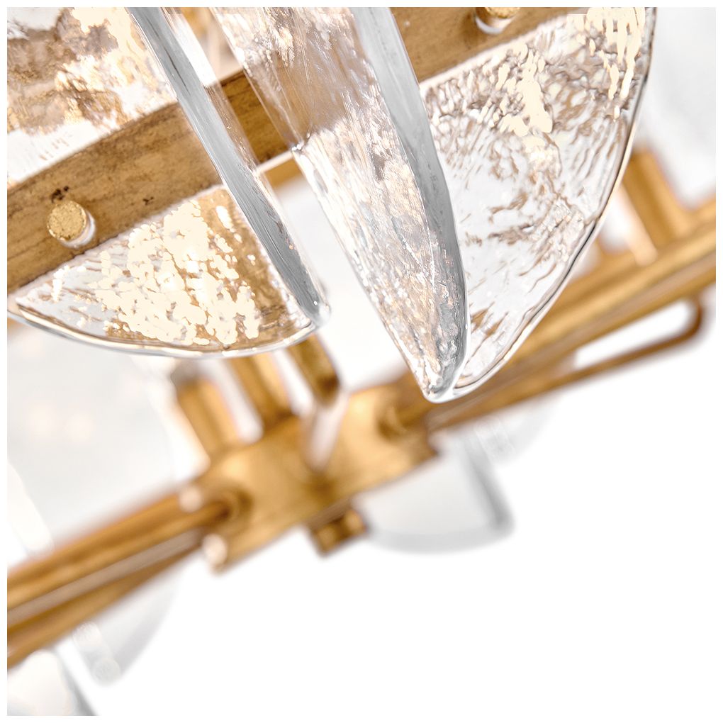 Image 3 Fredrick Ramond Seraphina Large Drum Chandelier 40.25" Distressed Brass more views