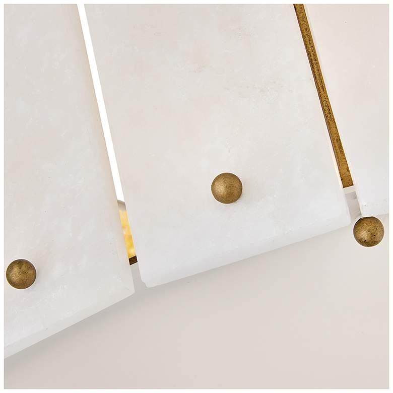Image 3 Fredrick Ramond Simone 20 3/4" Burnished Gold and White Ceiling Light more views