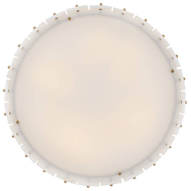 Image 4 Fredrick Ramond Simone 20 3/4" Burnished Gold and White Ceiling Light more views