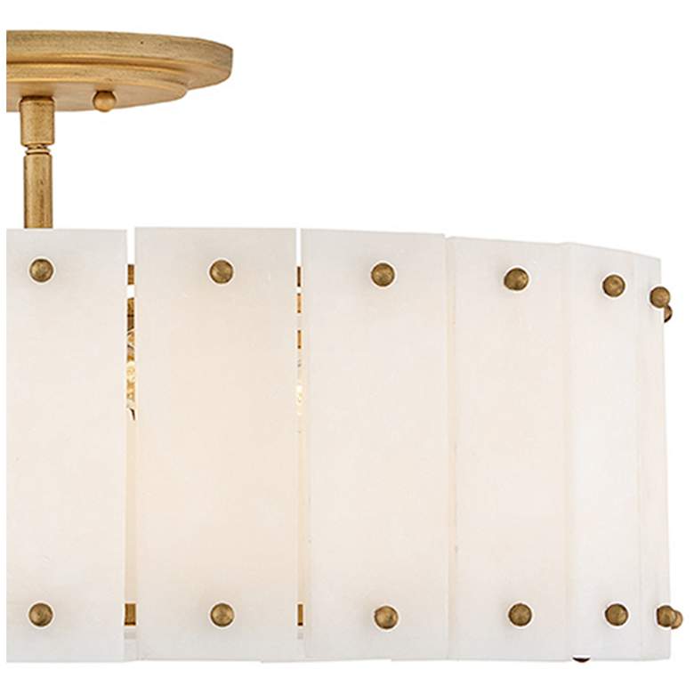 Image 6 Fredrick Ramond Simone 20 3/4" Burnished Gold and White Ceiling Light more views