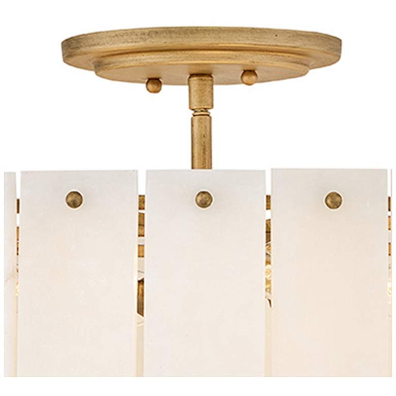 Image 7 Fredrick Ramond Simone 20 3/4" Burnished Gold and White Ceiling Light more views