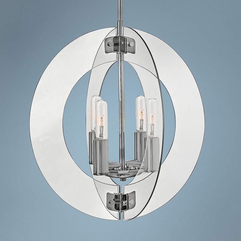 Image 1 Fredrick Ramond Solstice 24" Wide Chrome Pendant