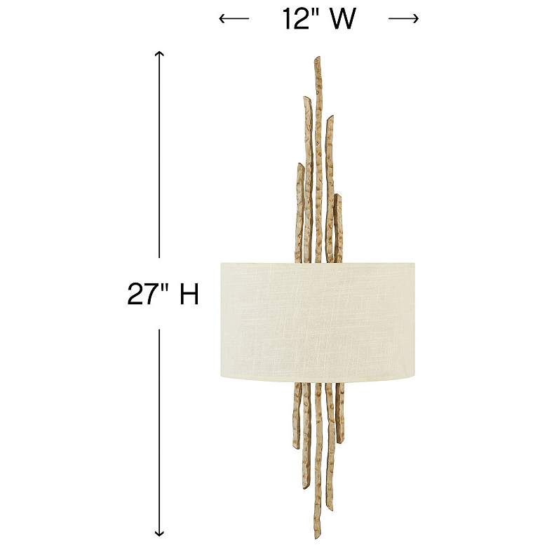 Image 4 Fredrick Ramond Spyre 27" High Modern Gold Shaded Wall Sconce more views