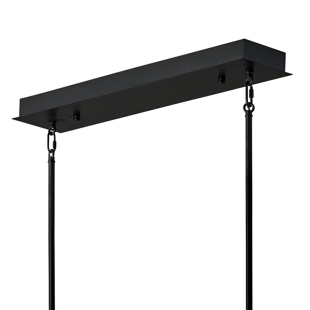 Fredrick Ramond Styx 45" Wide Black LED Linear Chandelier