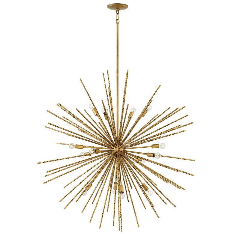 Image 1 Fredrick Ramond Tryst 42 inch Wide Modern Gold Sunburst Chandelier