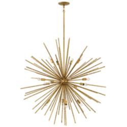 Fredrick Ramond Tryst 42" Wide Modern Gold Sunburst Chandelier
