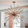 1_Fredrick Ramond Tryst 42" Wide Modern Gold Sunburst Chandelier