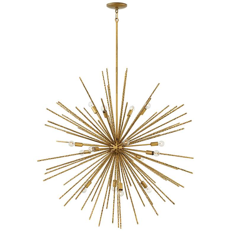 Image 4 Fredrick Ramond Tryst 42" Wide Modern Gold Sunburst Chandelier more views