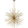 4_Fredrick Ramond Tryst 42" Wide Modern Gold Sunburst Chandelier more views