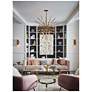 7_Fredrick Ramond Tryst 42" Wide Modern Gold Sunburst Chandelier more views
