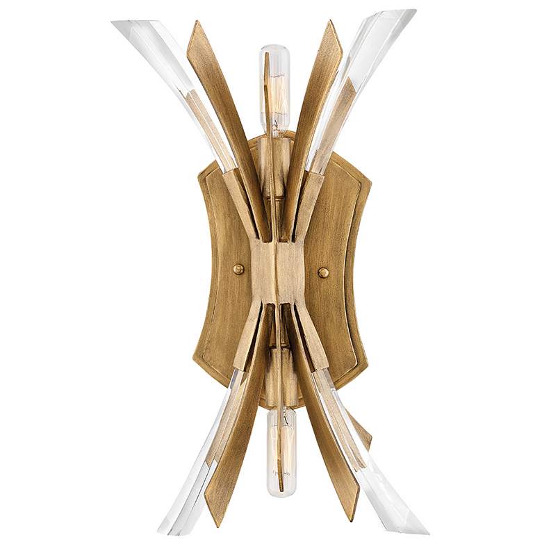 Image 2 Fredrick Ramond Vida 17 1/4"H Burnished Gold 2-Light Sconce