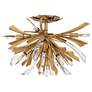 2_Fredrick Ramond Vida 24" Wide Burnished Gold 9-Light LED Ceiling Light