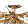 6_Fredrick Ramond Vida 24" Wide Burnished Gold 9-Light LED Ceiling Light more views