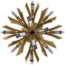 Fredrick Ramond Vida 24" Wide Burnished Gold 9-Light LED Ceiling Light